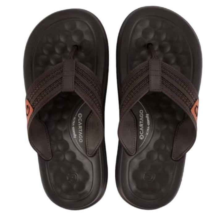 CHANCLAS DE HOMBRE CARTAGO SANTIAGO THONG AD BROWN/BROWN - Querol online