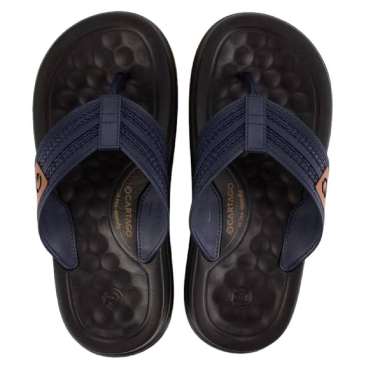 CHANCLAS DE HOMBRE CARTAGO SANTIAGO THONG AD BLACK/BLUE - Querol online