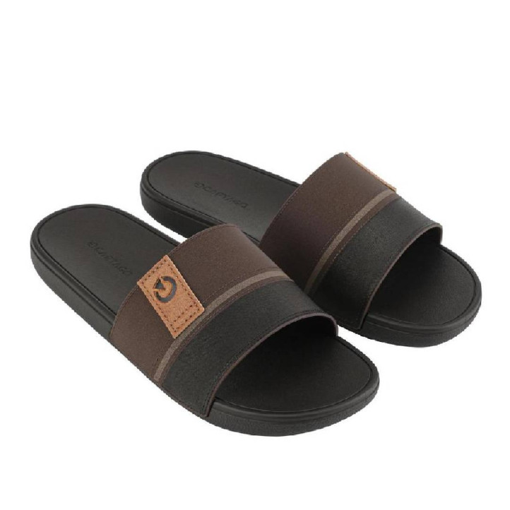 CHANCLAS DE HOMBRE CARTAGO DAKAR SLIDE AD BROWN/BROWN/BROWN - Querol online