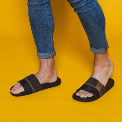 CHANCLAS DE HOMBRE CARTAGO DAKAR SLIDE AD BROWN/BROWN/BROWN - Querol online