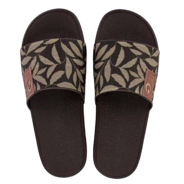 CHANCLAS DE HOMBRE CARTAGO DAKAR SLIDE AD BROWN/BROWN/BEIGE - Querol online