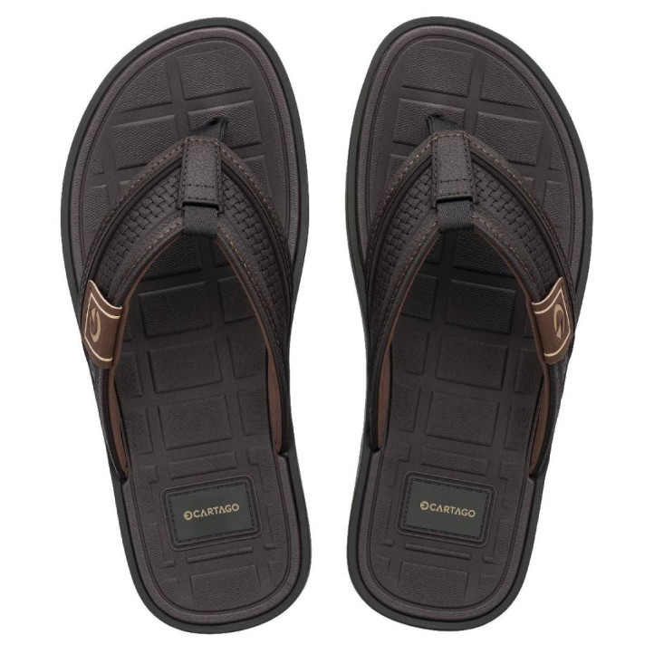 CHANCLAS DE HOMBRE CARTAGO LYON II THONG AD GREY/BROWN/GREEN - Querol online