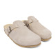 Zuecos Redlove roma beige con detalle de hebilla y plantilla tipo bio - Querol online