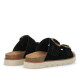 Sandalias planas No Name sandy slap black - Querol online