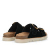 Sandalias planas No Name sandy slap black