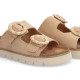 Sandalias planas No Name sandy slap camel - Querol online