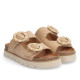 Sandalias planas No Name sandy slap camel - Querol online