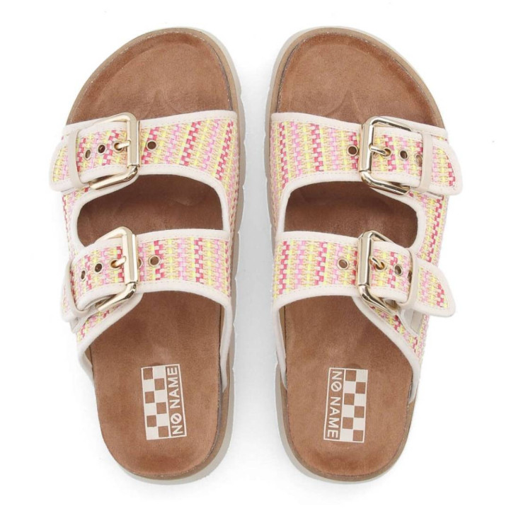 Sandalias planas No Name sandy slap pink - Querol online
