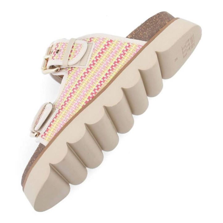 Sandalias planas No Name sandy slap pink - Querol online