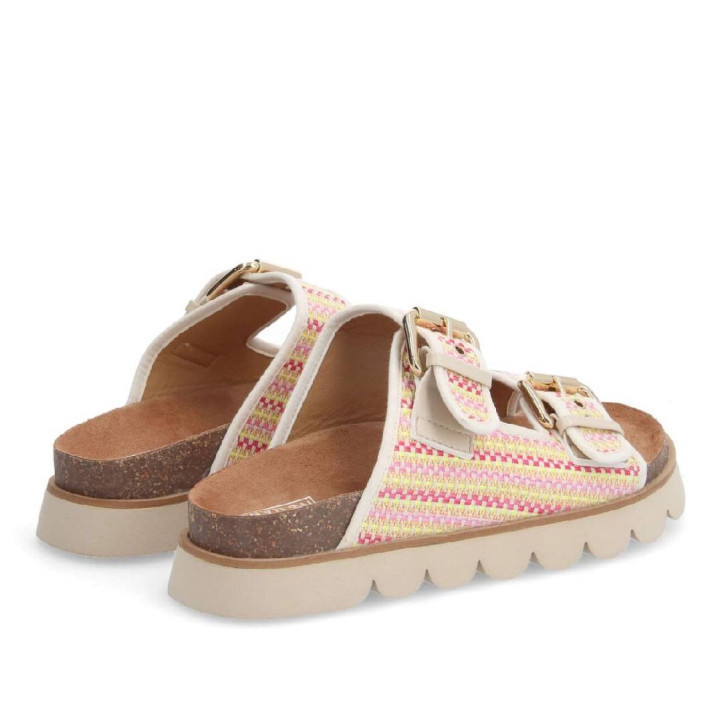 Sandalias planas No Name sandy slap pink - Querol online