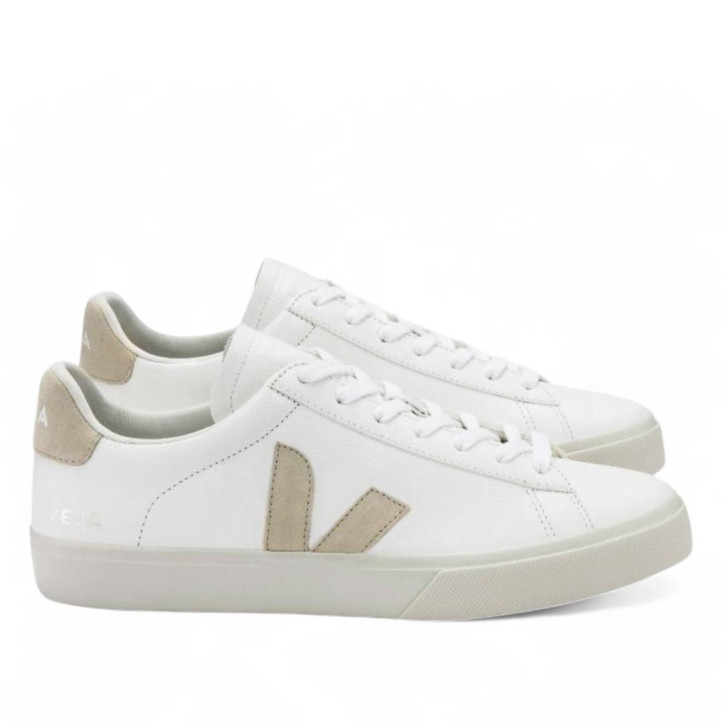 Zapatillas urban VEJA campo leather white almond para mujer - Querol online