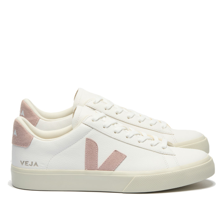 Zapatillas urban VEJA campo leather white babe para mujer - Querol online