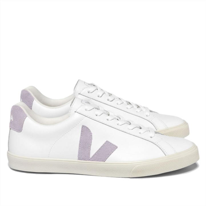 Zapatillas urban VEJA esplar leather white parme para mujer - Querol online