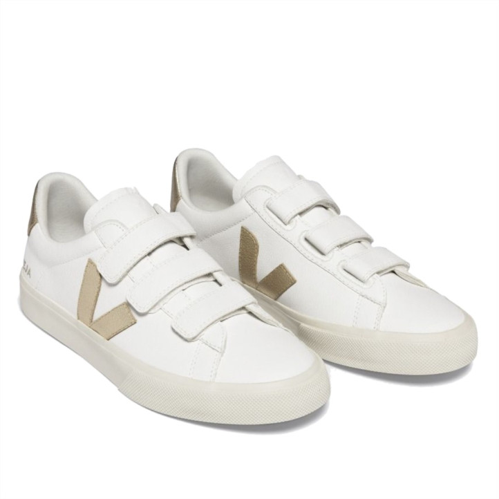 Zapatillas urban VEJA recife leather white platine para mujer - Querol online