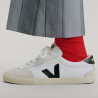 Zapatillas urban VEJA volley canvas white black para mujer