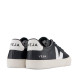 Zapatillas deportivas VEJA campo leather black white para hombre - Querol online