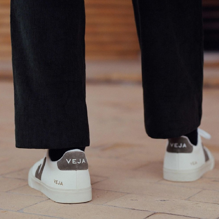 Zapatillas deportivas VEJA campo leather kaki para hombre - Querol online
