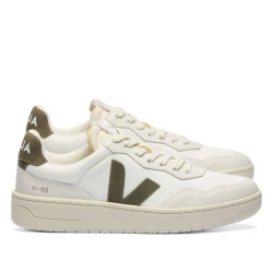 Sabatilles esportives VEJA v-90 mesh white kaki per a home - Querol online