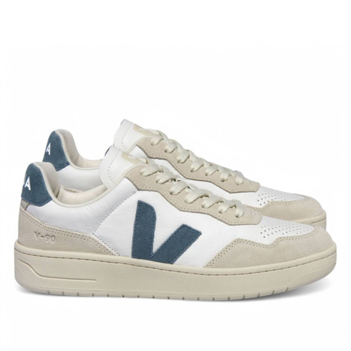 Zapatillas deportivas VEJA v-90 leather white california para hombre - Querol online