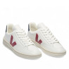 Sabatilles urban VEJA v-12 leather white marsala nautico per a dona