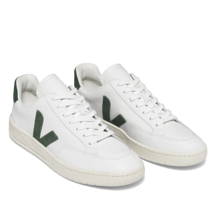 Zapatillas urban VEJA v-12 leather white cyprus para mujer - Querol online