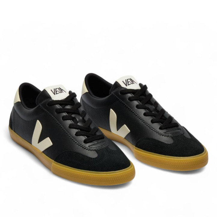 Zapatillas deportivas VEJA volley leather black pierre hombre - Querol online