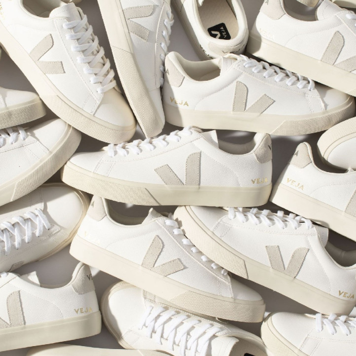 Zapatillas deportivas VEJA campo leather white natural hombre - Querol online