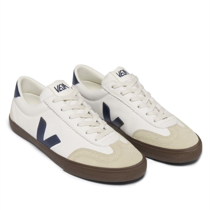 Zapatillas urban VEJA volley leather white nautico bark mujer - Querol online