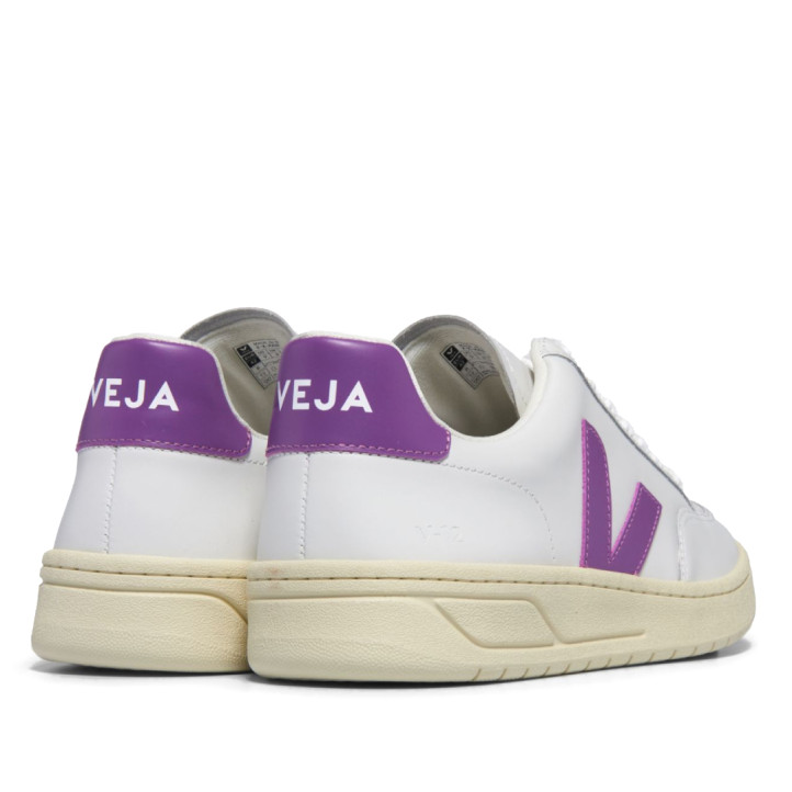 Zapatillas urban VEJA v-12 leather white cosmos para mujer - Querol online