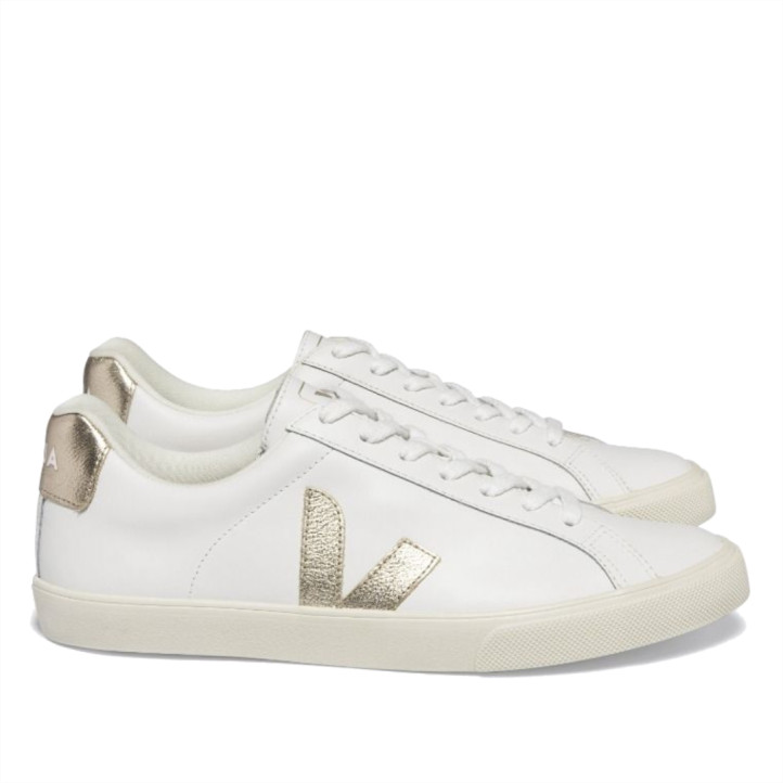 Zapatillas urban VEJA esplar leather white platine para mujer - Querol online