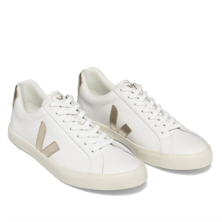 Zapatillas urban VEJA esplar leather white platine para mujer - Querol online