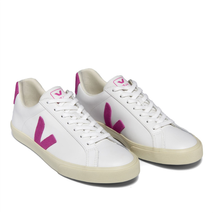 Zapatillas urban VEJA esplar leather white ultraviolet para mujer - Querol online