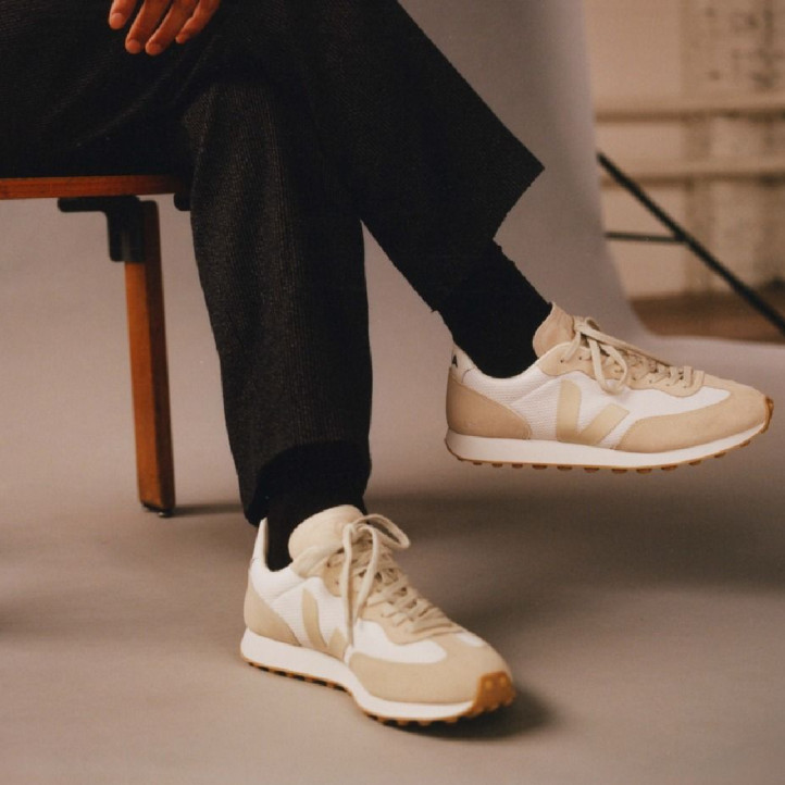 Zapatillas urban VEJA rio branco alveomesh white pierre natural para mujer - Querol online