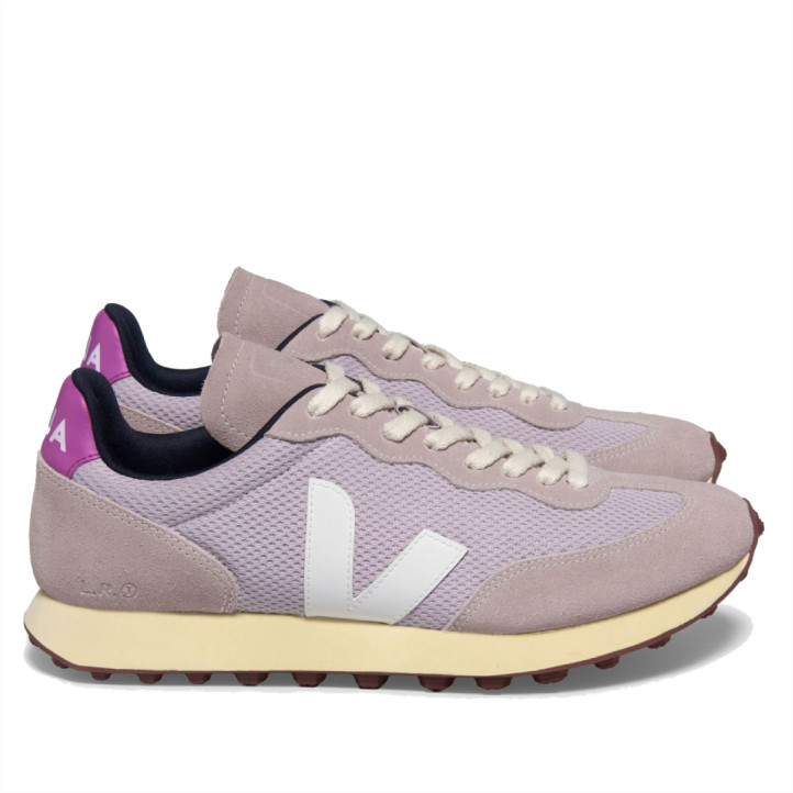 Zapatillas urban VEJA rio branco alveomesh parme white para mujer - Querol online