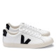 Zapatillas urban VEJA esplar leather white black para mujer - Querol online