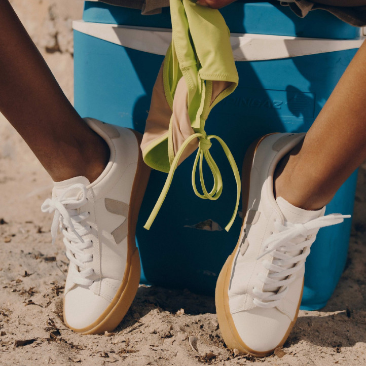Sabatilles urban VEJA campo leather white natural natural per a dona - Querol online