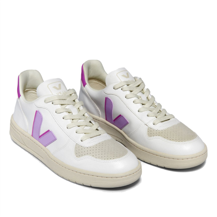 Zapatillas urban VEJA v-10 cwl white orchid ultraviolet para mujer - Querol online