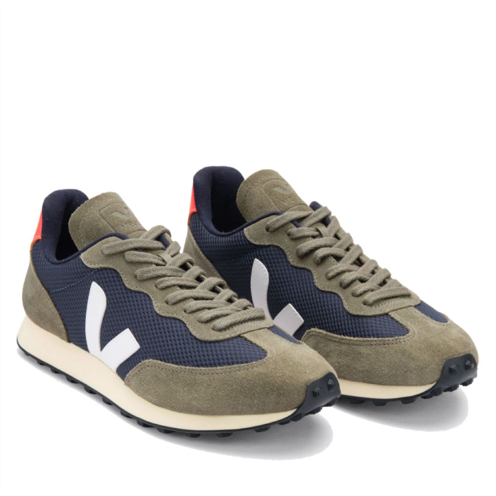 Zapatillas deportivas VEJA rio branco alveomesh nautico white orange fluo para hombre - Querol online