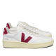 Zapatillas deportivas VEJA v-90 leather white marsala para hombre - Querol online