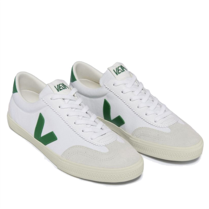 Zapatillas deportivas VEJA volley canvas white emeraude para hombre - Querol online