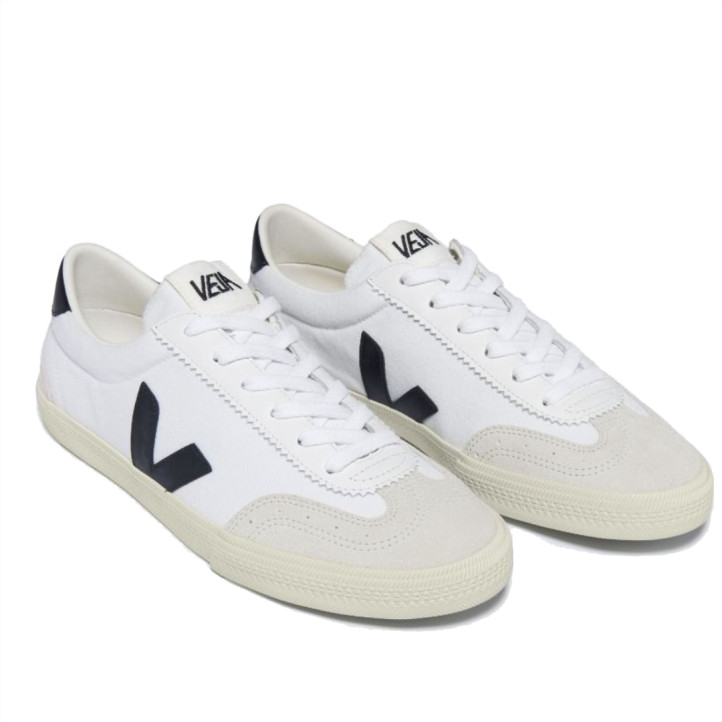 Zapatillas deportivas VEJA volley canvas white black para hombre - Querol online