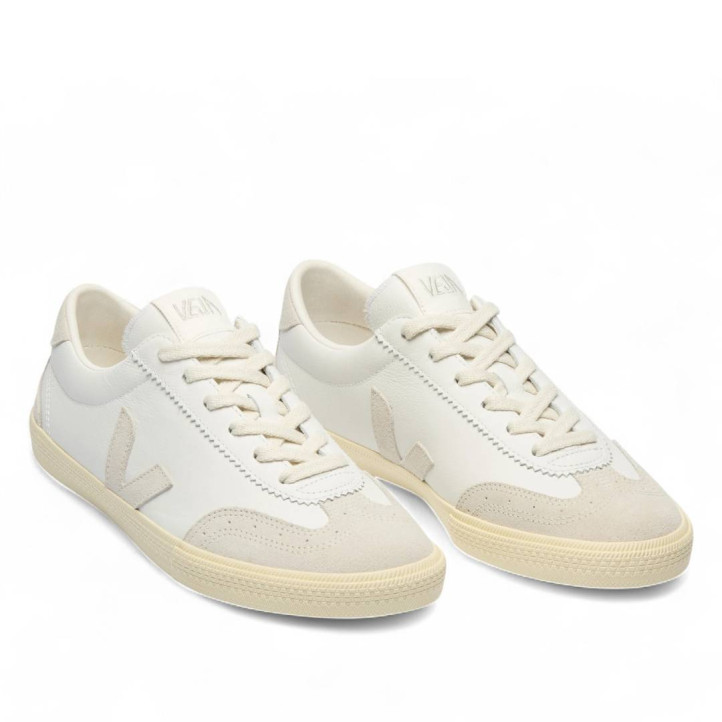 Zapatillas urban VEJA volley leather white natural mujer - Querol online