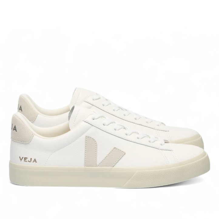 Zapatillas urban VEJA campo leather white natural mujer - Querol online