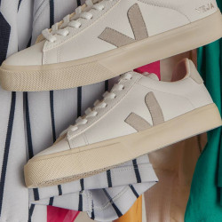 Zapatillas urban VEJA campo leather white natural mujer - Querol online