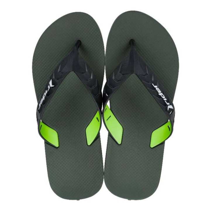 CHANCLAS DE HOMBRE RIDER STREET DUO THONG AD GREEN/BLACK/WHITE - Querol online