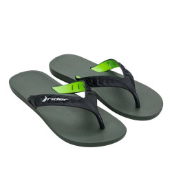 CHANCLAS DE HOMBRE RIDER STREET DUO THONG AD GREEN/BLACK/WHITE - Querol online