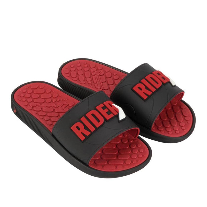 CHANCLAS DE HOMBRE RIDER PUMP SLIDE AD BLACK/RED - Querol online
