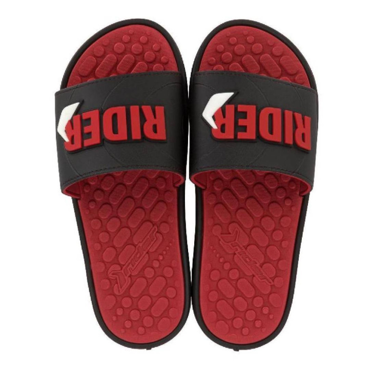 CHANCLAS DE HOMBRE RIDER PUMP SLIDE AD BLACK/RED - Querol online
