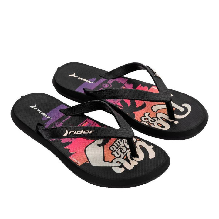 CHANCLAS DE NIñO RIDER R1 ENERGY II KIDS NEGRO - Querol online