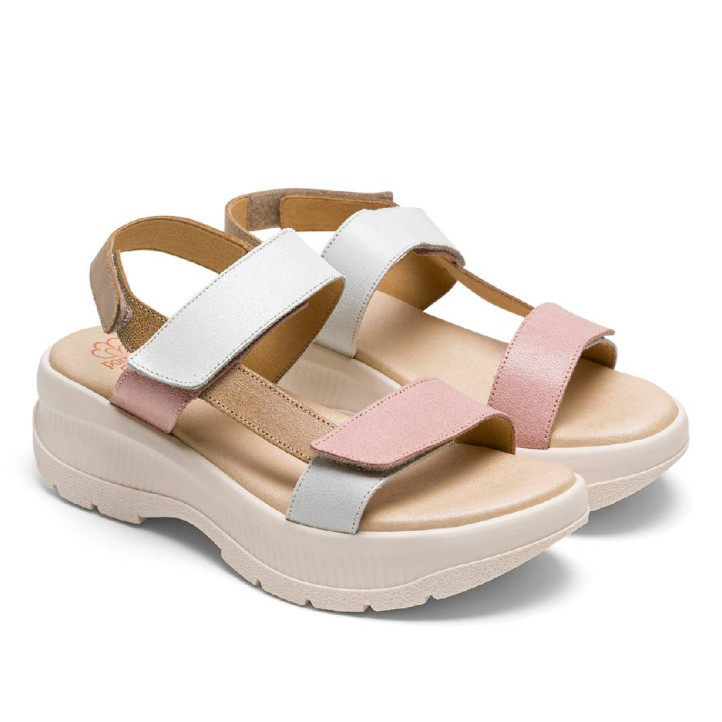 SANDALIA DEPORTIVA DE PLATAFORMA ARENA ROSA NATALIA PORRONET - Querol online